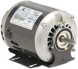 US Motors - 1/3 hp, ODP Enclosure, No Thermal Protection, 1,725 RPM, 115 Volt, 60 Hz, Industrial Electric AC/DC Motor - Size 56 Frame, Resilient Mount, 2 Speed, Sleeve Bearings, 7.1 Full Load Amps, B Class Insulation, CW Drive End Rev - Exact Tool & Supply