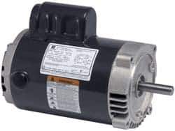 US Motors - 2 hp, ODP Enclosure, 1,740 RPM, 115/230 Volt, 60 Hz, Industrial Electric AC/DC Motor - Size 182 Frame, Horizontal-Footed Mount, 1 Speed, Ball Bearings, 25.6/12.8 Full Load Amps, F Class Insulation - Exact Tool & Supply