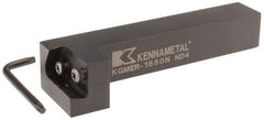 Kennametal - KGME, Right Hand, Indexable Grooving Tool Holder - 25.4mm Shank Height, 25.4mm Shank Width, 140.4mm OAL - Exact Tool & Supply