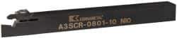 Kennametal - A3SC, Right Hand Cut, 0.79" Max Workpc Diam, A2016... Insert, Indexable Cutoff Toolholder - 10mm Max Depth of Cut, 1/2" Shank Width, 1/2" Shank Height, 127mm OAL - Exact Tool & Supply