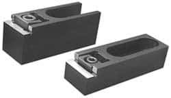 Mitee-Bite - M10 Screw Thread, 1-1/2" Wide Serrated Steel Slotted Modular Style Screw Mount Toe Clamp - 6,000 Lb Holding Force, 30 Lb Ft Torque, 1.378" Long Extension, 0.05" Throw - Exact Tool & Supply