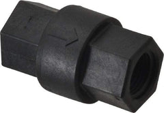 Specialty Mfr - 3/8" Polypropylene Check Valve - Inline, FNPT x FNPT, 125 WOG - Exact Tool & Supply