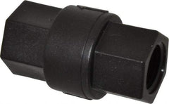 Specialty Mfr - 1/2" Polypropylene Check Valve - Inline, FNPT x FNPT, 125 WOG - Exact Tool & Supply