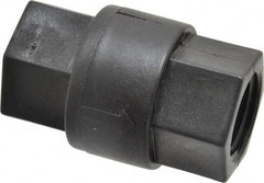 Specialty Mfr - 3/4" Polypropylene Check Valve - Inline, FNPT x FNPT, 125 WOG - Exact Tool & Supply
