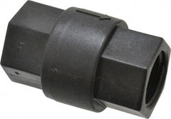 Specialty Mfr - 3/4" Polypropylene Check Valve - Inline, FNPT x FNPT, 125 WOG - Exact Tool & Supply