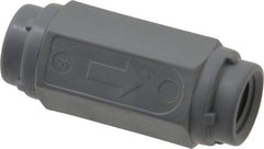 Specialty Mfr - 1/4" PVC Check Valve - Inline, FNPT x FNPT, 125 WOG - Exact Tool & Supply