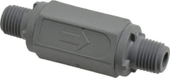 Specialty Mfr - 1/4" PVC Check Valve - Inline, MNPT x MNPT, 125 WOG - Exact Tool & Supply