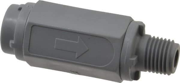 Specialty Mfr - 1/4" PVC Check Valve - Inline, MNPT x FNPT, 125 WOG - Exact Tool & Supply