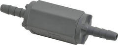 Specialty Mfr - 1/4" PVC Check Valve - Inline, Barb x Barb, 125 WOG - Exact Tool & Supply