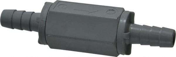 Specialty Mfr - 3/8" PVC Check Valve - Inline, Barb x Barb, 125 WOG - Exact Tool & Supply