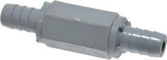 Specialty Mfr - 1/2" PVC Check Valve - Inline, Barb x Barb, 125 WOG - Exact Tool & Supply
