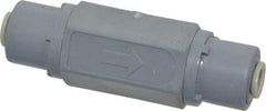 Specialty Mfr - 1/4" PVC Check Valve - Inline, Push To Connect x Push To Connect, 125 WOG - Exact Tool & Supply