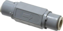 Specialty Mfr - 3/8" PVC Check Valve - Inline, Push To Connect x Push To Connect, 125 WOG - Exact Tool & Supply