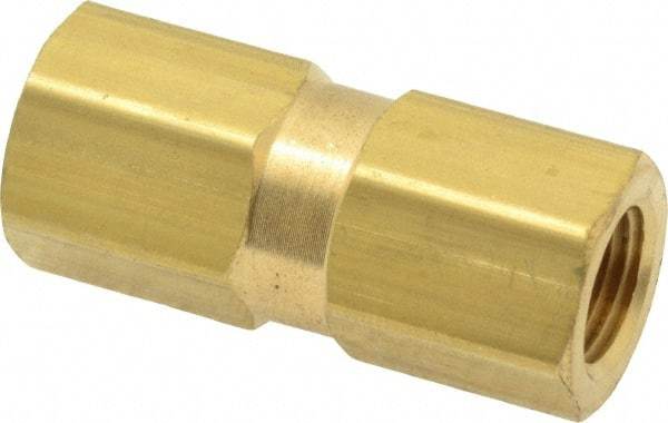 Specialty Mfr - 1/8" Brass Check Valve - Inline, FNPT x FNPT, 500 WOG - Exact Tool & Supply