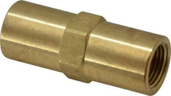 Specialty Mfr - 3/8" Brass Check Valve - Inline, FNPT x FNPT, 500 WOG - Exact Tool & Supply
