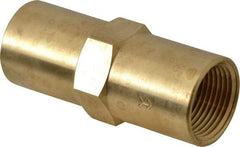 Specialty Mfr - 3/4" Brass Check Valve - Inline, FNPT x FNPT, 500 WOG - Exact Tool & Supply