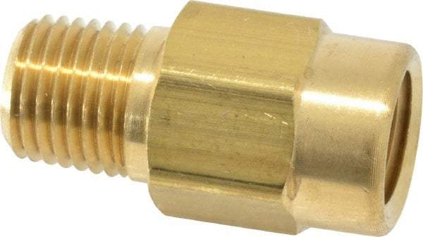 Specialty Mfr - 1/4" Brass Check Valve - Inline, FNPT x MNPT, 500 WOG - Exact Tool & Supply