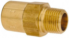 Specialty Mfr - 3/8" Brass Check Valve - Inline, FNPT x MNPT, 500 WOG - Exact Tool & Supply