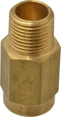 Specialty Mfr - 1/2" Brass Check Valve - Inline, FNPT x MNPT, 500 WOG - Exact Tool & Supply