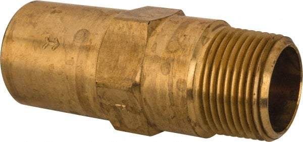 Specialty Mfr - 3/4" Brass Check Valve - Inline, FNPT x MNPT, 500 WOG - Exact Tool & Supply