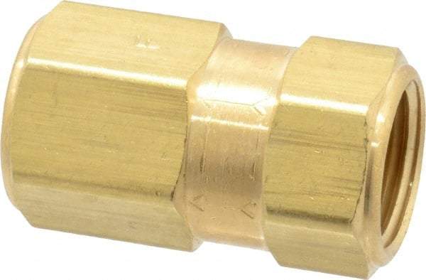 Specialty Mfr - 1/2" Brass Check Valve - Inline, FNPT x FNPT, 1,200 WOG - Exact Tool & Supply