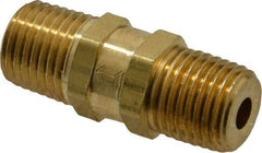 Specialty Mfr - 1/4" Brass Check Valve - Inline, MNPT x MNPT, 2,500 WOG - Exact Tool & Supply