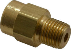 Specialty Mfr - 1/4" Brass Check Valve - Inline, MNPT x FNPT, 2,500 WOG - Exact Tool & Supply