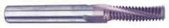 Carmex - 3/4-10 UNC, 0.567" Cutting Diam, 4 Flute, Solid Carbide Helical Flute Thread Mill - Internal Thread, 1.35" LOC, 4" OAL, 5/8" Shank Diam - Exact Tool & Supply