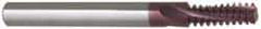 Carmex - 3/8-16 UNC, 0.236" Cutting Diam, 3 Flute, Solid Carbide Helical Flute Thread Mill - Internal Thread, 0.66" LOC, 2-1/2" OAL, 1/4" Shank Diam - Exact Tool & Supply