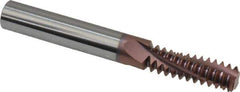 Carmex - 5/8-11 UNC, 3/8" Cutting Diam, 3 Flute, Solid Carbide Helical Flute Thread Mill - Internal Thread, 1.14" LOC, 3" OAL, 3/8" Shank Diam - Exact Tool & Supply