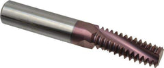 Carmex - 1-8 UNC, 5/8" Cutting Diam, 3 Flute, Solid Carbide Helical Flute Thread Mill - Internal Thread, 1.69" LOC, 4" OAL, 5/8" Shank Diam - Exact Tool & Supply