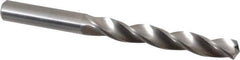 M.A. Ford - 11/32" 150° Solid Carbide Jobber Drill - Bright Finish, Right Hand Cut, Parabolic Flute, Straight Shank, 4" OAL, Standard Point - Exact Tool & Supply