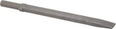 Ingersoll-Rand - 1" Head Width, 12" OAL, Flat Chisel - Round Drive, Round Shank, Steel - Exact Tool & Supply