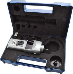 SHIMPO - Accurate up to 0.006 +/- 1% Digit (6 RPM Max) (10,000 to 25,000 RPM), 0.001 RPM Resolution, Contact Tachometer - 7.185 Inch Long x 2.3622 Inch Wide x 1.811 Inch Meter Thick, 0.1 to 25,000 RPM Measurement - Exact Tool & Supply