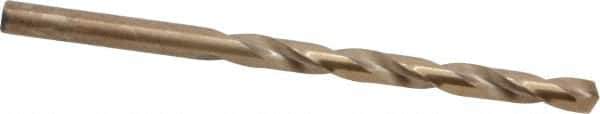 Hertel - #1 135° Cobalt Jobber Drill - Oxide/Gold Finish, Right Hand Cut, Spiral Flute, Straight Shank, 3-7/8" OAL, Split Point - Exact Tool & Supply