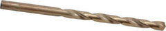 Hertel - #1 135° Cobalt Jobber Drill - Oxide/Gold Finish, Right Hand Cut, Spiral Flute, Straight Shank, 3-7/8" OAL, Split Point - Exact Tool & Supply