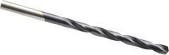 Hertel - #7 135° Cobalt Jobber Drill - TiAlN Finish, Right Hand Cut, Spiral Flute, Straight Shank, 3-5/8" OAL, Split Point - Exact Tool & Supply