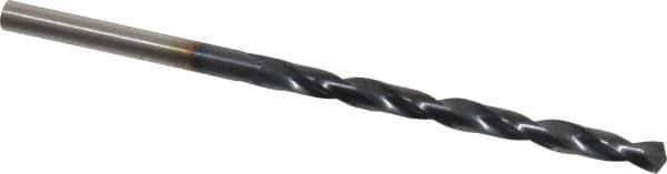 Hertel - #27 135° Cobalt Jobber Drill - TiAlN Finish, Right Hand Cut, Spiral Flute, Straight Shank, 3" OAL, Split Point - Exact Tool & Supply
