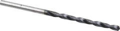 Hertel - #31 135° Cobalt Jobber Drill - TiAlN Finish, Right Hand Cut, Spiral Flute, Straight Shank, 2-3/4" OAL, Split Point - Exact Tool & Supply