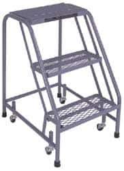 Cotterman - 40" 4 Step Ladder - 350 Lb Capacity, 40" Platform Height, 20" Base Width x 31" Depth, Grip Strut - Exact Tool & Supply