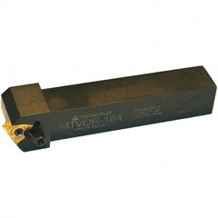 Tool-Flo - Right Hand Cut, 1-1/2" Shank Width x 1-1/2" Shank Height Indexable Threading Toolholder - 7" OAL, T.MA/C 66 Insert Compatibility, MTVO Toolholder - Exact Tool & Supply