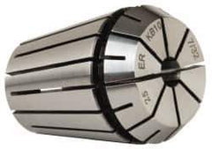 Kennametal - 7/32" ER25 Collet - 0.0152mm TIR, 34.01mm OAL, 26.01mm Overall Diam - Exact Tool & Supply