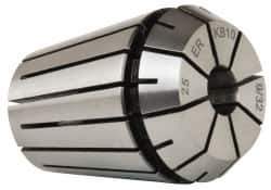 Kennametal - 9/32" ER25 Collet - 0.0152mm TIR, 34.01mm OAL, 26.01mm Overall Diam - Exact Tool & Supply