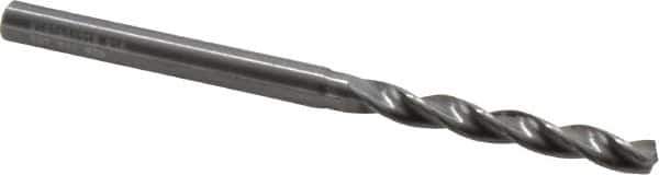 Kennametal - 11/64" 130° Solid Carbide Jobber Drill - Bright Finish, Right Hand Cut, Spiral Flute, Straight Shank, 2.91" OAL, Standard Point - Exact Tool & Supply