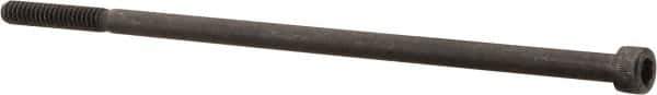 Value Collection - #10-24 UNC Hex Socket Drive, Socket Cap Screw - Alloy Steel, Black Oxide Finish, Partially Threaded, 5" Length Under Head - Exact Tool & Supply