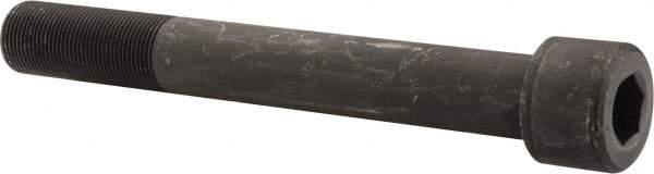 Value Collection - 1-1/4 - 12 UNF Hex Socket Drive, Socket Cap Screw - Alloy Steel, Black Oxide Finish, Partially Threaded, 10" Length Under Head - Exact Tool & Supply