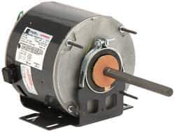 US Motors - 1/4 hp, ODP Enclosure, Auto Thermal Protection, 1,075 RPM, 230 Volt, 60 Hz, Single Phase Permanent Split Capacitor (PSC) Motor - Size 48Y Frame, Cradle Mount, 1 Speed, Sleeve Bearings, 1.9 Full Load Amps, B Class Insulation, Reversible - Exact Tool & Supply