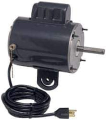 US Motors - 1/5 hp, ODP Enclosure, Auto Thermal Protection, 1,100 RPM, 277 Volt, 60 Hz, Industrial Electric AC/DC Motor - Size 48 Frame, Resilient Base Mount, 3 Speed, Ball Bearings, 1.0 Full Load Amps, B Class Insulation, CCW Lead End - Exact Tool & Supply