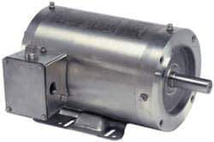 US Motors - 1.5 hp, TENV Enclosure, No Thermal Protection, 1,725 RPM, 575 Volt, 60 Hz, Three Phase Standard Efficient Motor - Size 145 Frame, C-Face/Base Mount, 1 Speed, Ball Bearings, 1.9 Full Load Amps, F Class Insulation, Reversible - Exact Tool & Supply