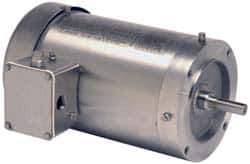 US Motors - 2 hp, TEFC Enclosure, No Thermal Protection, 1,725 RPM, 575 Volt, 60 Hz, Three Phase Standard Efficient Motor - Size 145 Frame, C-Face Mount, 1 Speed, Ball Bearings, 2.8 Full Load Amps, F Class Insulation, Reversible - Exact Tool & Supply